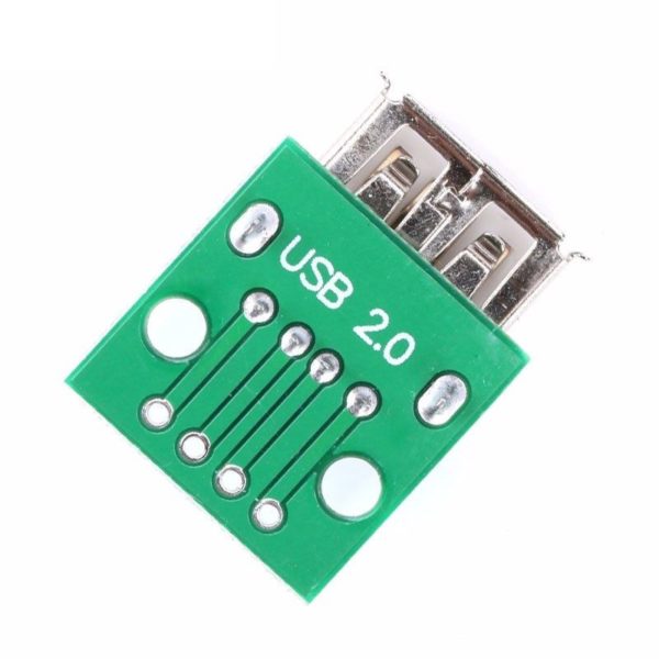 USB 2.0 PCB Converter Female Type-A Module Back