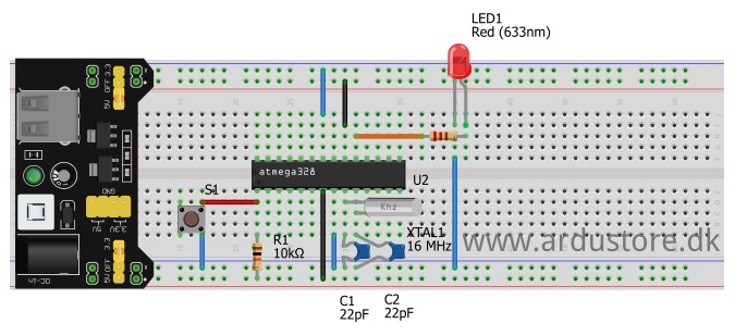 ATmega328P-PU Microcontroller Eksempel