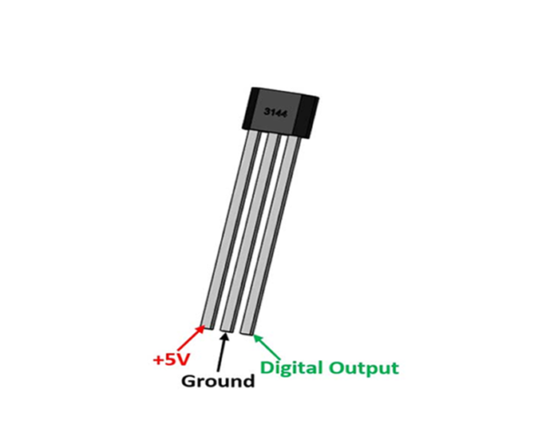 Hall Magnetic Sensor A3144 TO-92UA - Image 2