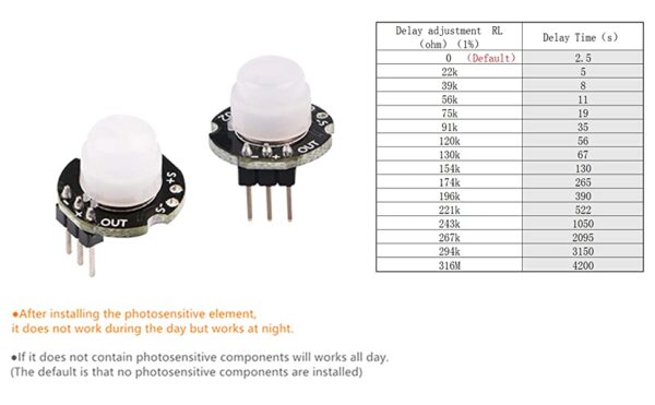 MH-SR602 PIR Bevægelsesføler Module - Image 3