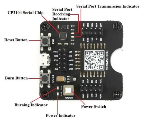 ESP8266 Test Burning Adapter Module - Image 3