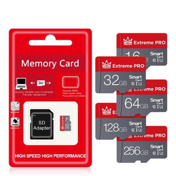 SD Memory Card 32GB Class 10 + Adapter