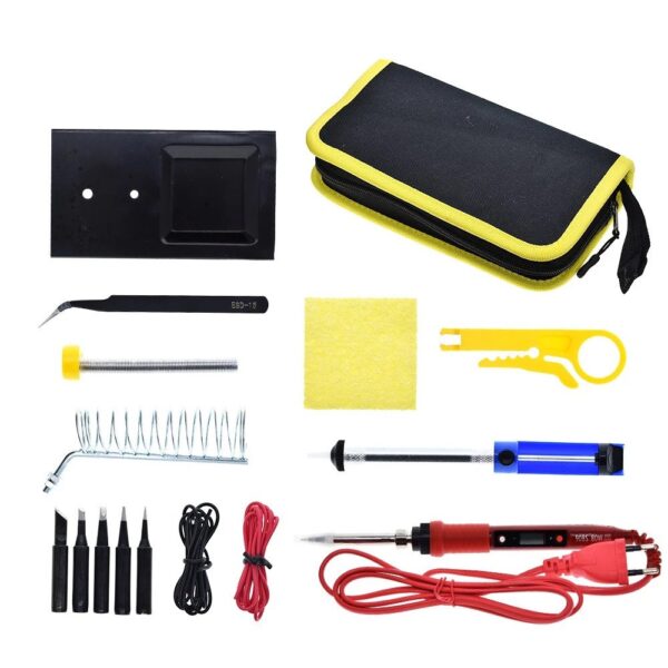 Soldering Iron Adjustable Temperature Kit 900M 230V 80W LCD - Image 3