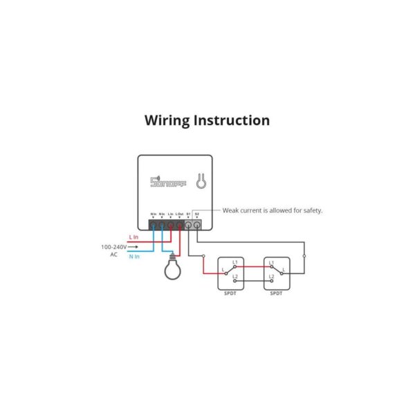 Sonoff Smart Zigbee Switch MINI ZBMINI - Ardustore.dk