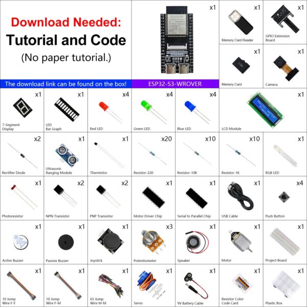 ESP32-S3-WROOM IoT Starter Kit 3 Items