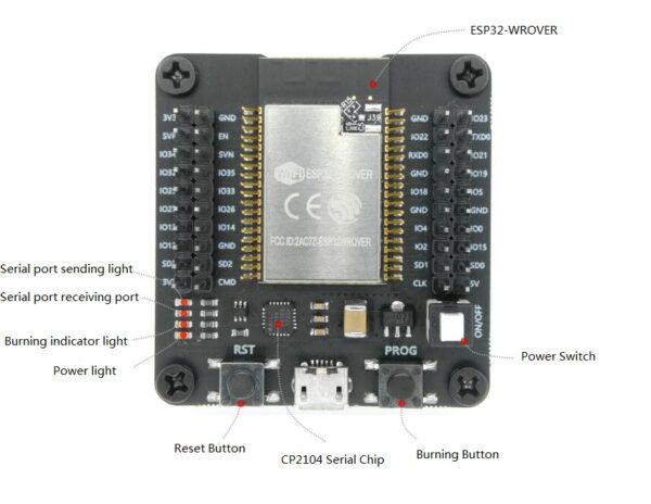 ESP-32 WROVER Test Burning Adapter Module - Image 2