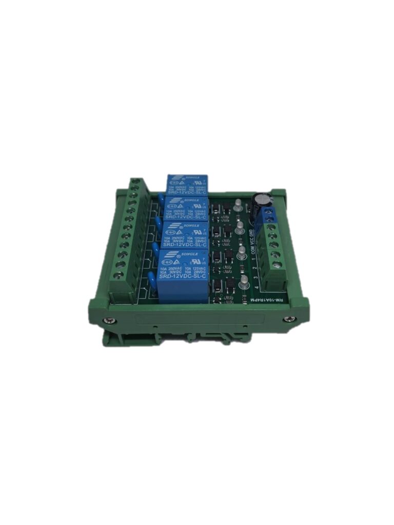 Optokobler DIN Relæ 4-Kanal 5V Til 12V PLC Module - Ardustore.dk