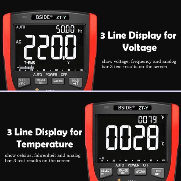 BSIDE ZT-Y2 Professional Digital Multimeter - Image 3