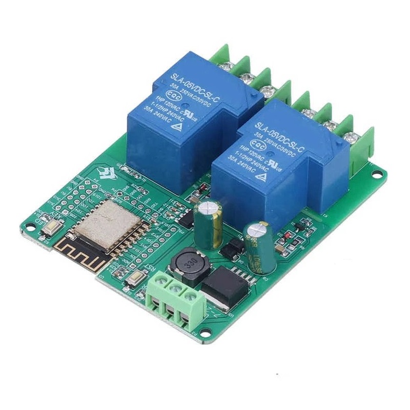 ESP8266 ESP-12F 7-28V 2Ch 30A Wifi Relæ Module - Ardustore.dk