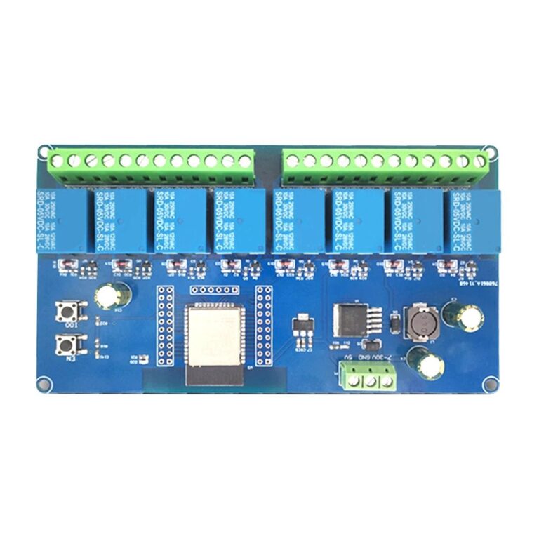 ESP32-WROOM 7-28V 8Ch 10A Wifi Relæ Module - Ardustore.dk