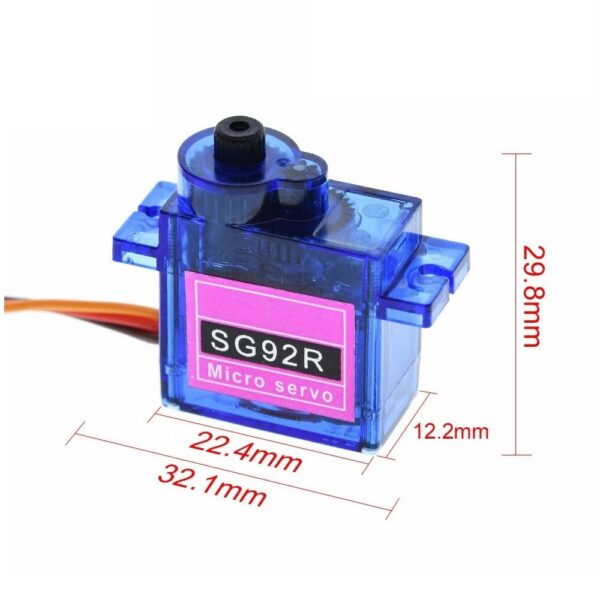 Servo Micro Motor 9G SG92R 2.5KG - Image 3