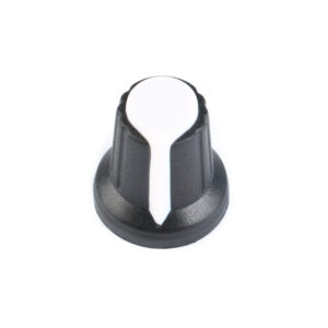 Potentiometer Knob Plastik 6mm - Hvid Markering Produkt