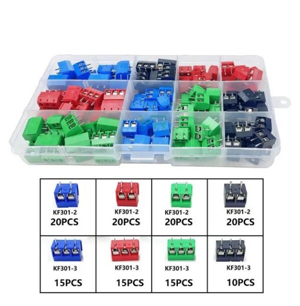 Skrueterminal KF301 PCB 2 & 3 Pol 5.0MM Kit - 135 Dele Data