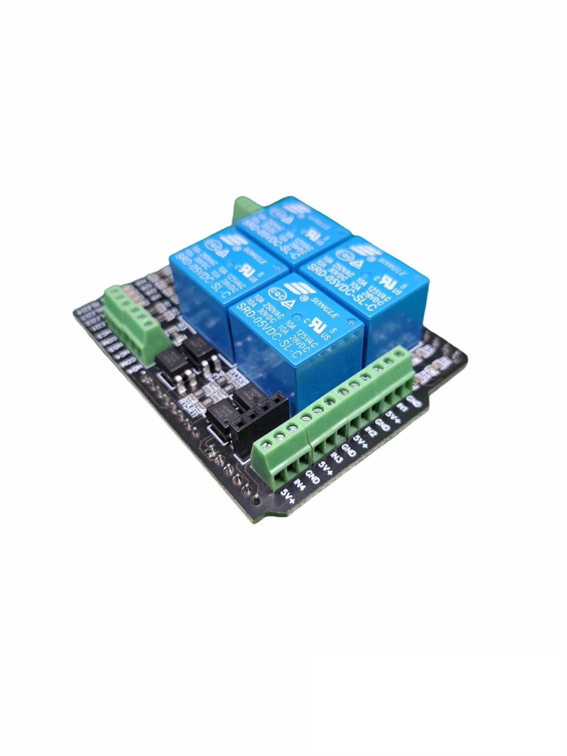 Arduino Uno 4-Kanal I/O Shield - Ardustore.dk