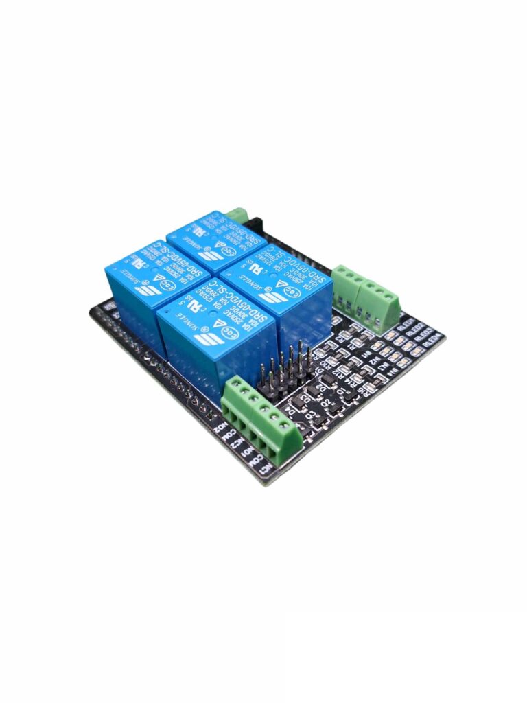Arduino Uno 4-Kanal I/O Shield - Ardustore.dk
