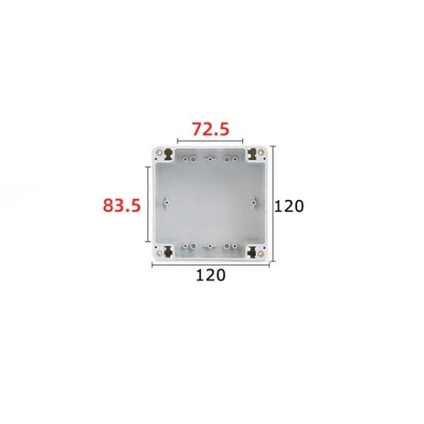 Plastik Projekt Hvid Vandtæt Kasse 120x120x90mm Data