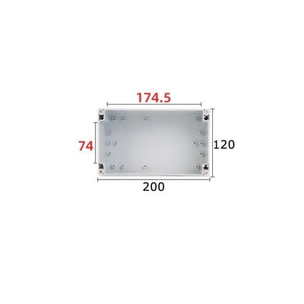 Plastik Projekt Hvid Vandtæt Kasse 200x120x75mm Data