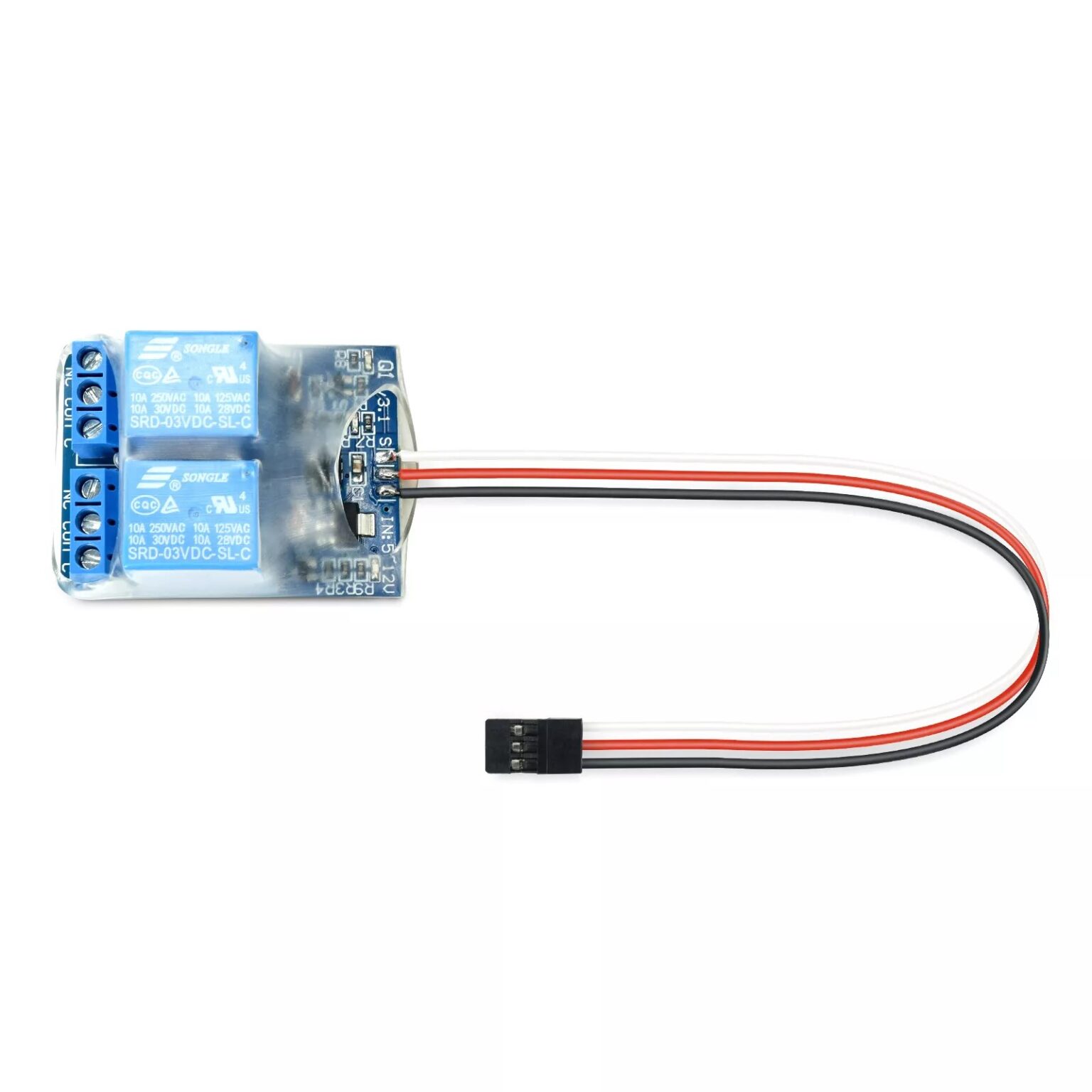 PWM Relæ 2-Kanal RC 5-12V 10A Module - Ardustore.dk