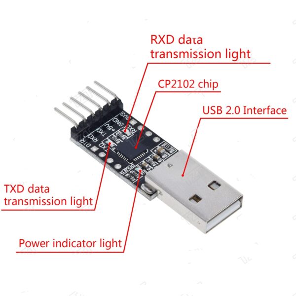 CP2102 USB Til TTL UART 6Pin Serial Converter Module - Image 2