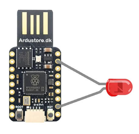 Raspberry Pi RP2040 16MB USB Microcontroller Eksempel