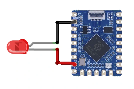 Raspberry Pi RP2040 Tiny Kit Microcontroller Eksempel