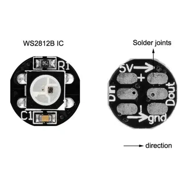 WS2812B RGB LED Print Lysdiode Module Data WS2812B RGB LED Print Lysdiode Module Data