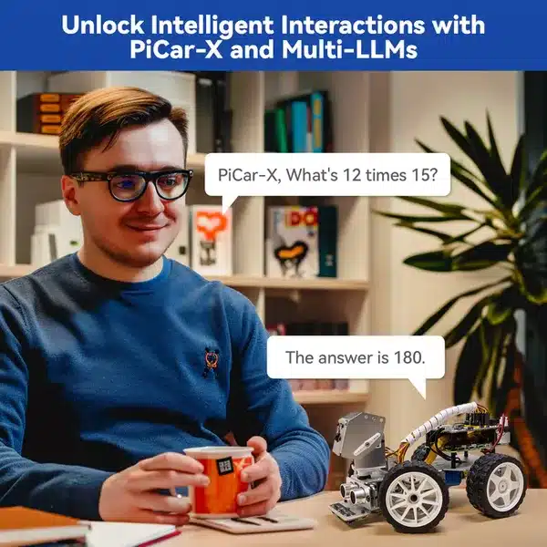 Raspberry Pi Smart AI Car Robot Laeringskit Talk Raspberry Pi Smart AI Car Robot Læringskit Talk