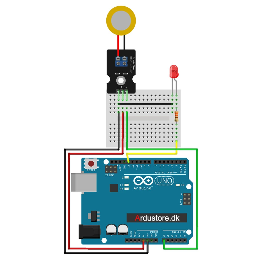 Ceramic Piezo Shock Vibration Module