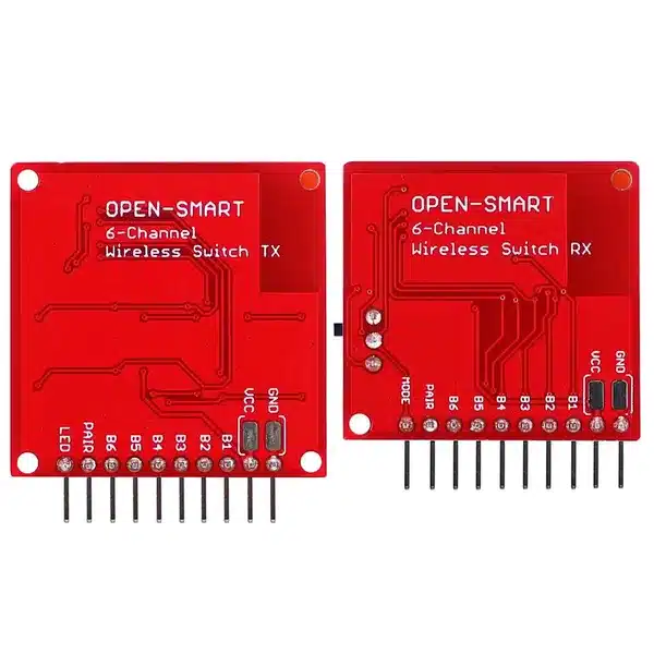 2.4G Wireless Switch 6 Key Sender Modtager Module Bund 2.4G Wireless Switch 6-Key Sender Modtager Module Bund