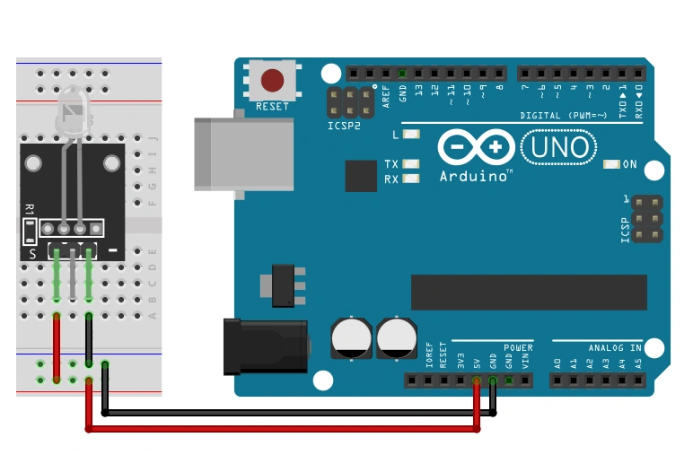 KY-034 Auto Blink LED RGB Module Eksempel