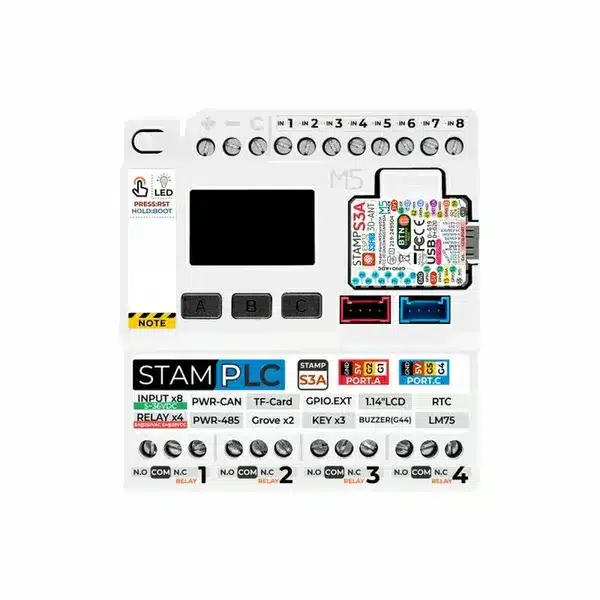 M5Stack IoT PLC M5StampS3 Controller Front M5Stack IoT PLC M5StampS3 Controller Front
