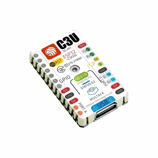 M5Stack M5StampC3U ESP32 C3U Mate Udviklingsboard Top M5Stack M5StampC3U ESP32-C3U Mate Udviklingsboard Top