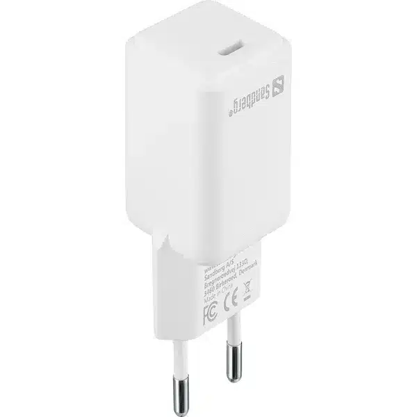Sandberg USB C AC Charger PD20W Top Sandberg USB-C AC Charger PD20W Top