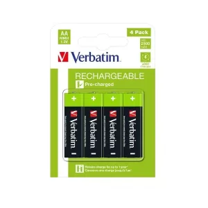 Verbatim AA Genopladelige Batterier 1.2V 2500mAh - 4 stk Produkt