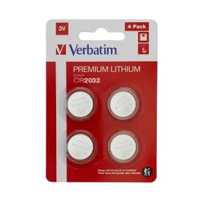 Verbatim CR2032 Knapcelle Batterier 3V Lithium - 4 stk Produkt
