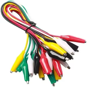 Maaleledninger Med Isolerede Krokodilleklemmer Produkt Måleledninger Med Isolerede Krokodilleklemmer - 50CM Produkt