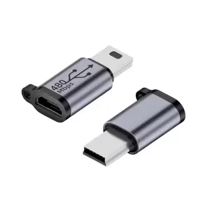Micro USB Til Mini USB 2.0 Adapter 480Mbps 18W F-M Produkt
