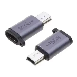 USB-C Til Mini USB 2.0 Adapter 480Mbps 18W F-M Produkt