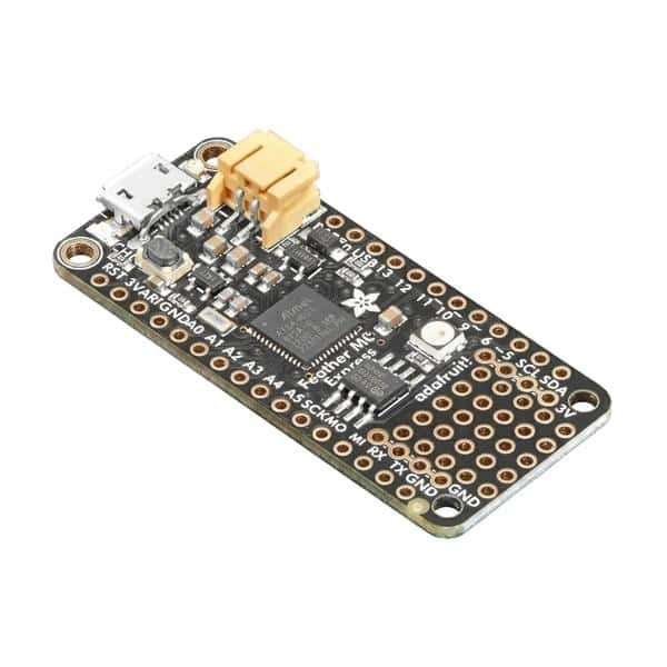 Adafruit Feather M0 Express SAM ATSAMD21G18 Udviklingsboard Side Adafruit Feather M0 Express SAM ATSAMD21G18 Udviklingsboard Side