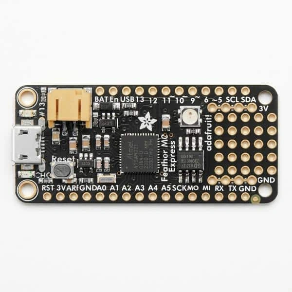 Adafruit Feather M0 Express SAM ATSAMD21G18 Udviklingsboard Top Adafruit Feather M0 Express SAM ATSAMD21G18 Udviklingsboard Top